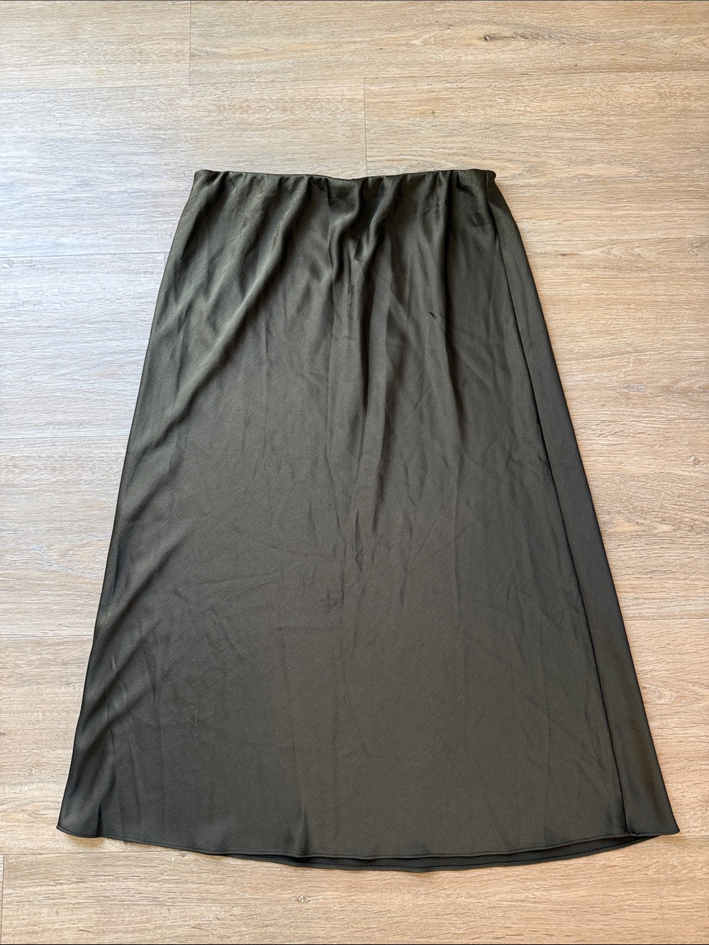 Jenni Kayne Classic Olive Green A-Line Women's Skirt M